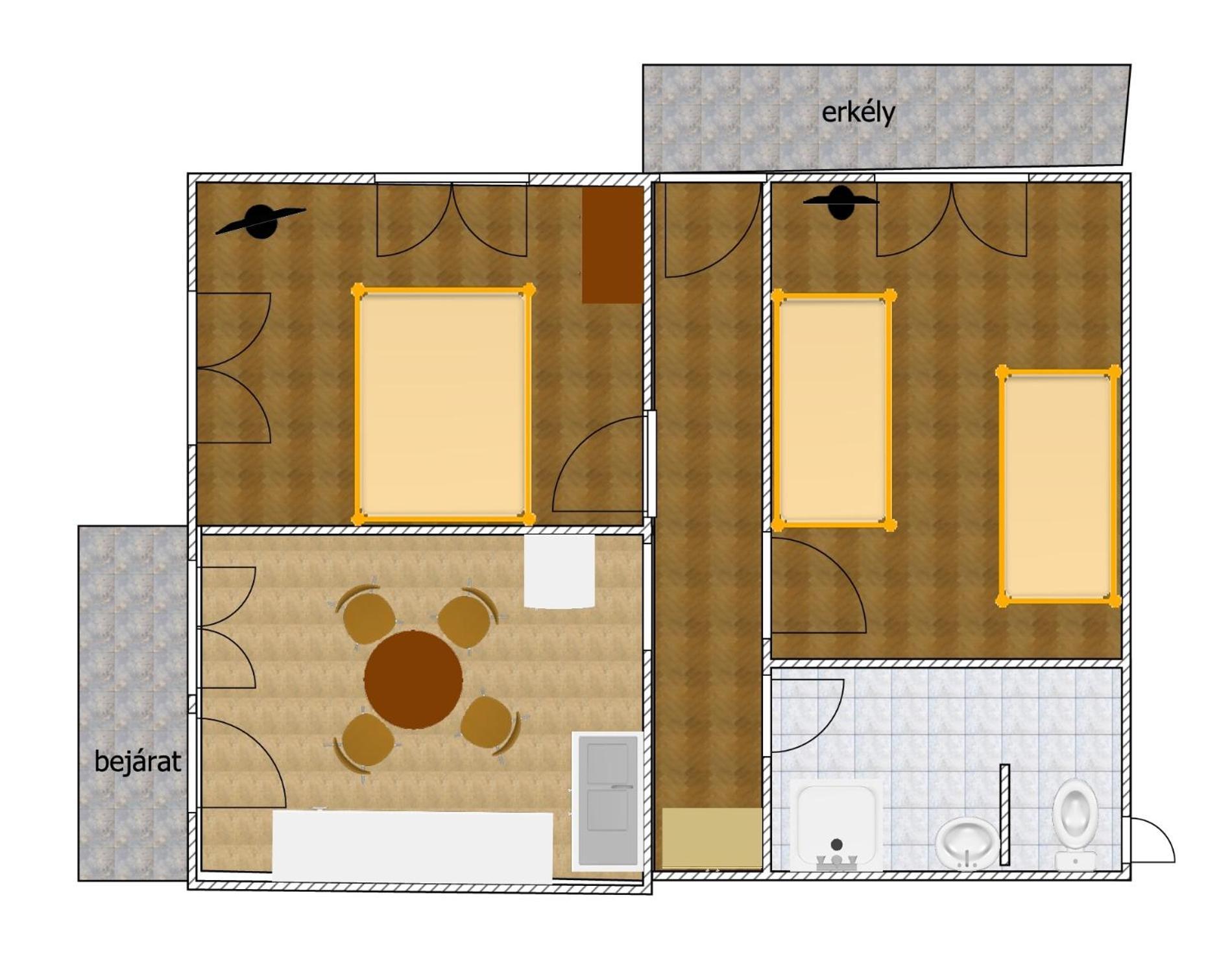 Katalin Apartmanhaz Miskolc Luaran gambar